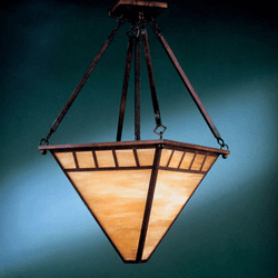 Hi-Lite Manufacturing H-2860-D Craftsman 15" Wide Hanging Pendant Light