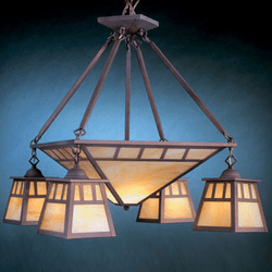 Hi-Lite Manufacturing H-2874-D Craftsman 20" Tall Lighting Chandelier