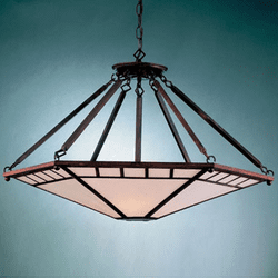 Hi-Lite Manufacturing H-2890-D Craftsman 17" Wide Chandelier Lamp