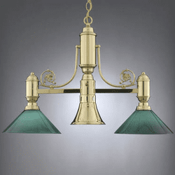 Hi-Lite Manufacturing H-5222-D-GRN Cased 10" Wide Mini Lighting Chandelier