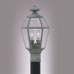 Hi-Lite Manufacturing H-555-P Traditional 16" Tall Outdoor Lighting Post Light