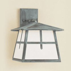Hi-Lite Manufacturing H-8174-B-OP Craftsman 13" Tall Outdoor Wall Light Sconce