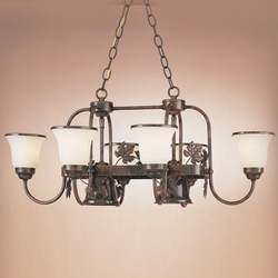 Hi-Lite Manufacturing H-9136-D 15" Tall Pot Rack Kitchen Island Lighting