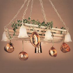 Hi-Lite Manufacturing H-9146-D Oakridge 9" Tall Pot Rack Island Lighting