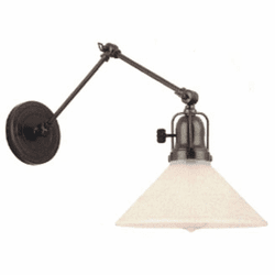 Hi-Lite Manufacturing H-99420-A3B-145-FR Montgomery Vintage Oil Rubbed Bronze Wall Swing Arm Lamp