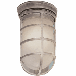 Hi-Lite Manufacturing H-CGU-FB-GD-1 Vapor Jar Retro Outdoor Overhead Lighting Fixture