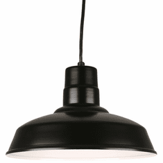 Hi-Lite Manufacturing H-QSN15114-C-91 Warehouse Vintage Black 14" Pendant Lighting