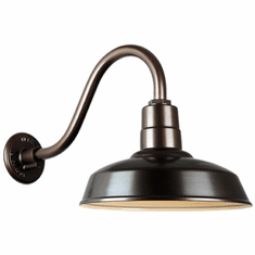 Hi-Lite Manufacturing H-QSN15114-SA-145-QSNB-42-145 Warehouse RLM Retro Oil Rubbed Bronze Exterior 14" Sconce Lighting
