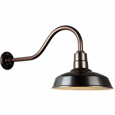 Hi-Lite Manufacturing H-QSN15114-SA-145-QSNHL-A-145 Warehouse RLM Retro Oil Rubbed Bronze Exterior 14" Wall Sconce Lighting
