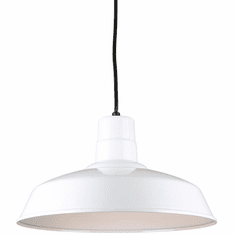 Hi-Lite Manufacturing H-QSN15116-C-93 Warehouse Retro White 16" Hanging Light
