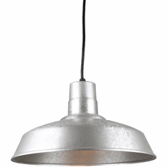 Hi-Lite Manufacturing H-QSN15116-C-96 Warehouse Vintage Galvanized 16" Pendant Light Fixture