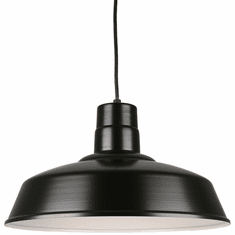 Hi-Lite Manufacturing H-QSN15118-C-91 Warehouse Vintage Black 18" Drop Lighting