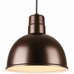 Hi-Lite Manufacturing H-QSN16112-C-145 Deep Bowl Shade Retro Oil Rubbed Bronze 12" Hanging Light