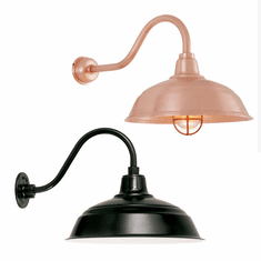 Hi-Lite Manufacturing RLM Warehouse Shade Outdoor Wall Sconce