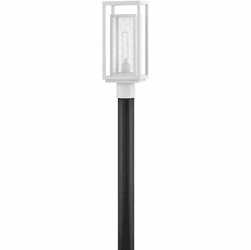 Hinkley 1001TW Republic Textured White LED Medium Exterior Post Light Fixture