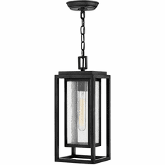 Hinkley 1002BK-LL Republic Black LED Outdoor Hanging Light Fixture