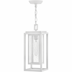 Hinkley 1002TW Republic Textured White LED Medium Outdoor Hanging Light Fixture