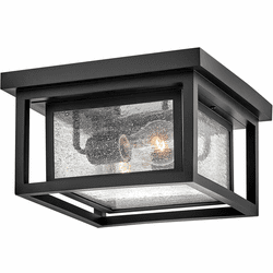 Hinkley 1003BK Republic Black LED Exterior Ceiling Light