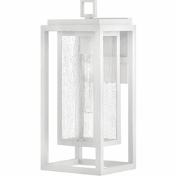 Hinkley 1004TW Republic Textured White LED Medium Outdoor Wall Sconce Light