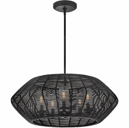Hinkley 10385BK-LV Luca Modern Black LED Exterior Hanging Light
