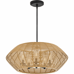 Hinkley 10385BKCML-LV Luca Contemporary Black LED Outdoor Hanging Light Fixture