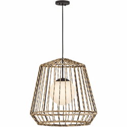 Hinkley 10394BK Arlen Modern Black Outdoor Pendant Lighting