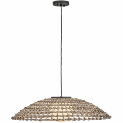 Hinkley 10395BK-LV Arlen Contemporary Black LED Outdoor Drop Lighting Fixture