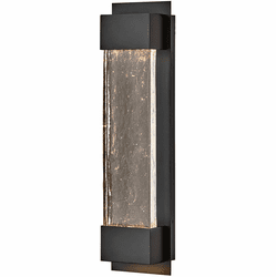 Hinkley 10595BK Rune Contemporary Black LED Outdoor Lighting Sconce