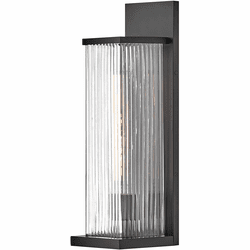 Hinkley 10604BK Torrent Contemporary Black LED Exterior Sconce Lighting