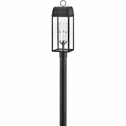 Hinkley 10661BK-BU Campbell Black / Burnished Bronze LED Exterior Lighting Post Light