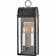 Hinkley 10664BK-BU Campbell Black / Burnished Bronze LED Exterior Wall Lighting