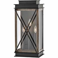 Hinkley 11195BK Montecito Black Exterior Wall Light Sconce