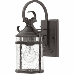 Hinkley 1140OL-CL Casa Olde Black Outdoor Small Wall Sconce