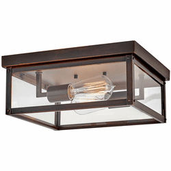 Hinkley 12193BLC Beckham Blackened Copper LED Outdoor Ceiling Lighting Fixture