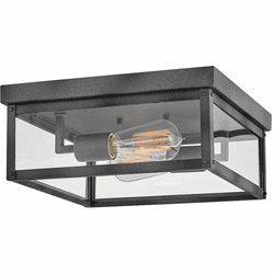 Hinkley 12193DZ Beckham Aged Zinc LED Exterior Ceiling Light