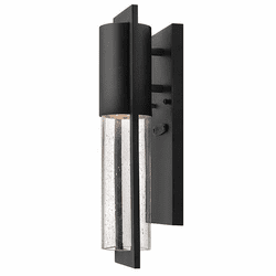 Hinkley 1326BK Shelter 15 Inch Tall Black Contemporary Exterior Sconce