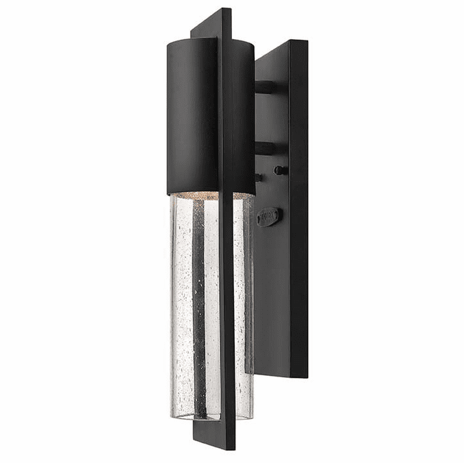 Hinkley 1326BK Shelter 15 Inch Tall Black Contemporary Exterior Sconce