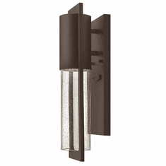 Hinkley 1326KZ Shelter Buckeye Bronze Finish 15 Inch Tall Modern Exterior Wall Light