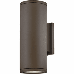 Hinkley 13595AZ-LL Silo Modern Architectural Bronze LED Medium Outdoor Lighting Sconce