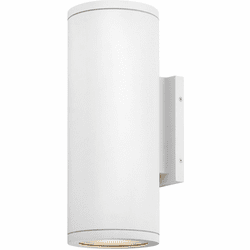 Hinkley 13595TW-LL Silo Contemporary Textured White LED Medium Exterior Lamp Sconce
