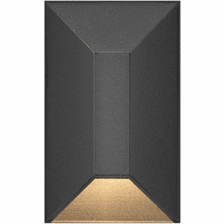 Hinkley 15223BK Nuvi Deck Sconce Contemporary Black LED 2" Outdoor Deck Lighting