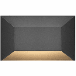 Hinkley 15225BK Nuvi Deck Sconce Modern Black LED 5" Exterior Deck Lighting