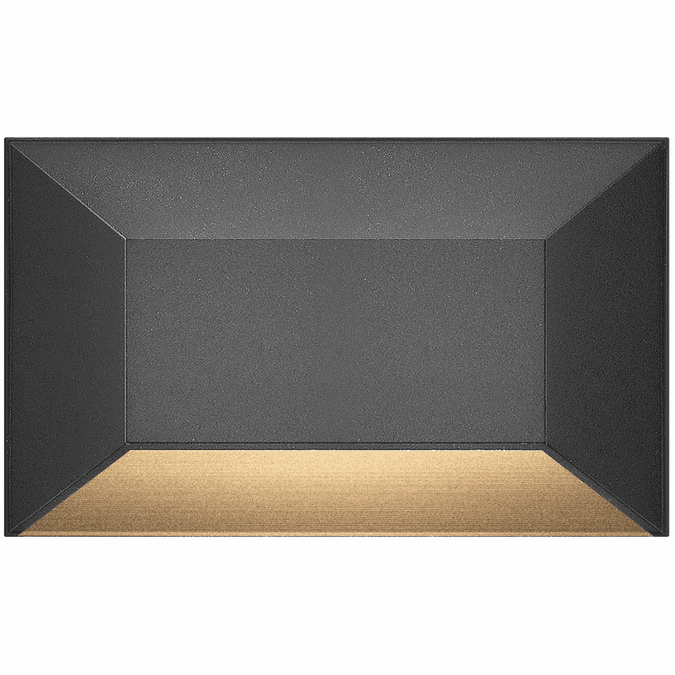 Hinkley 15225BK Nuvi Deck Sconce Modern Black LED 5" Exterior Deck Lighting