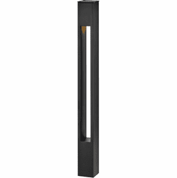 Hinkley 15502SK Atlantis Bollard Contemporary Satin Black LED Outdoor Landscape Lighting Design