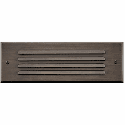 Hinkley 15765MZ Louvered Brick Light Modern Matte Bronze LED Exterior Step Lighting