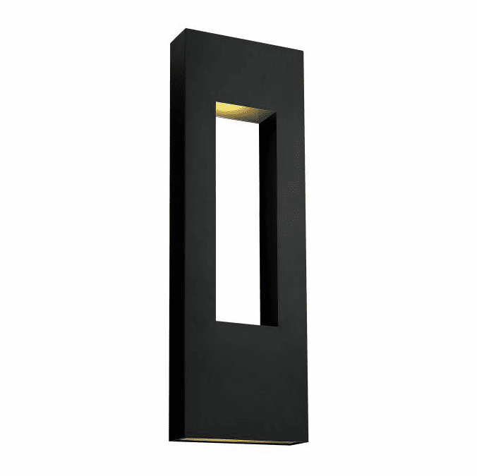 Hinkley 1639SK-LED Atlantis Contemporary Satin Black LED Outdoor Wall Lighting