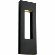 Hinkley 1639SK-LL Atlantis Modern Satin Black LED Outdoor Sconce Lighting