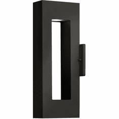 Hinkley 1640SK-LL Atlantis Contemporary Satin Black LED Exterior Lamp Sconce