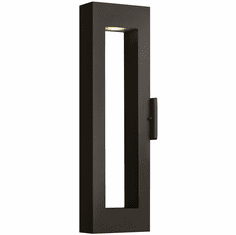 Hinkley 1644SK-LL Atlantis Modern Satin Black LED Outdoor Wall Sconce Lighting