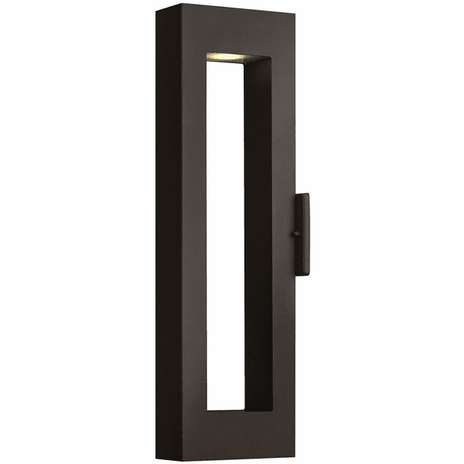 Hinkley 1644SK-LL Atlantis Modern Satin Black LED Outdoor Wall Sconce Lighting